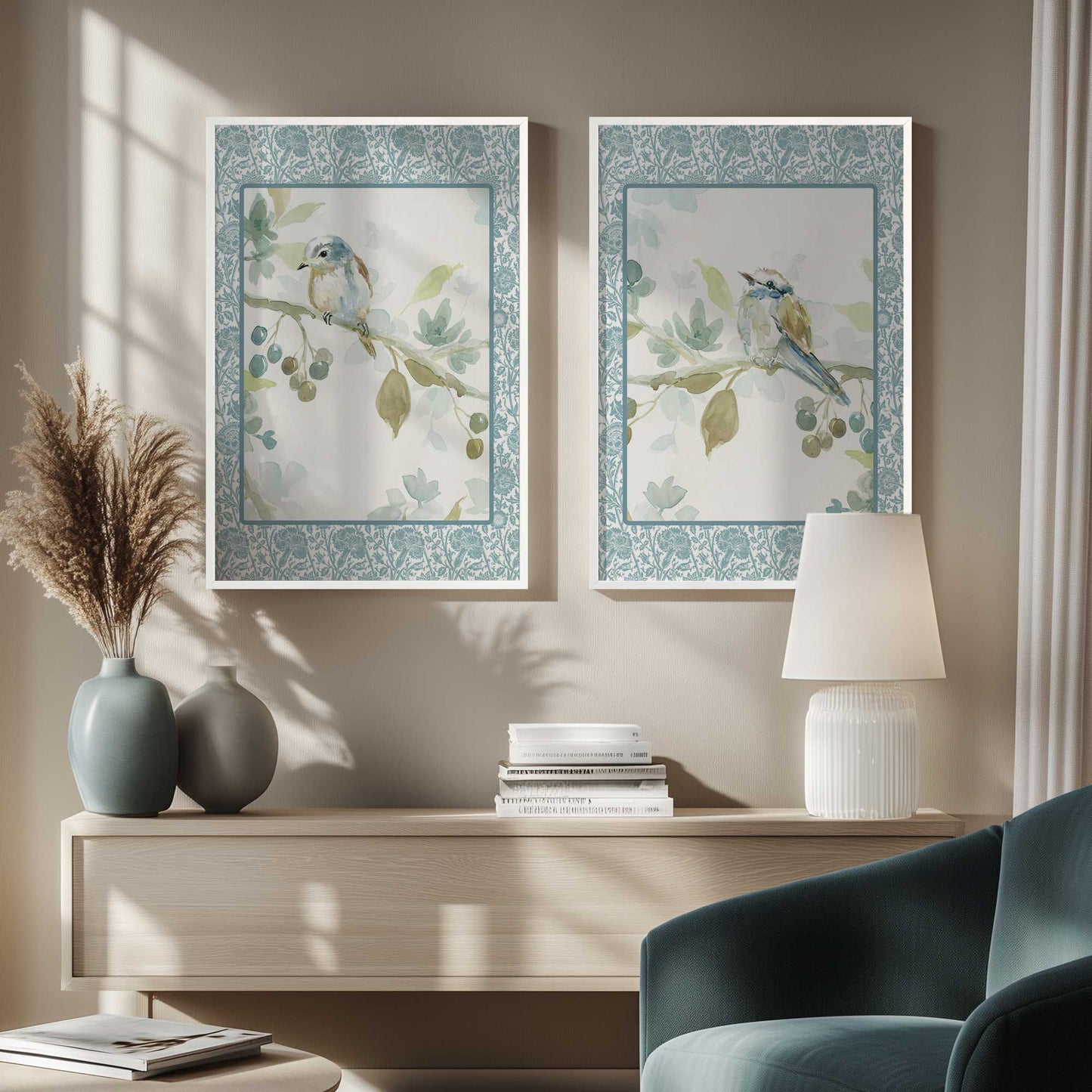 [Color:Walnut], Picture of art in a Walnut frame