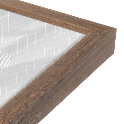 [Color:Walnut], Picture of art in a Walnut frame of the corner