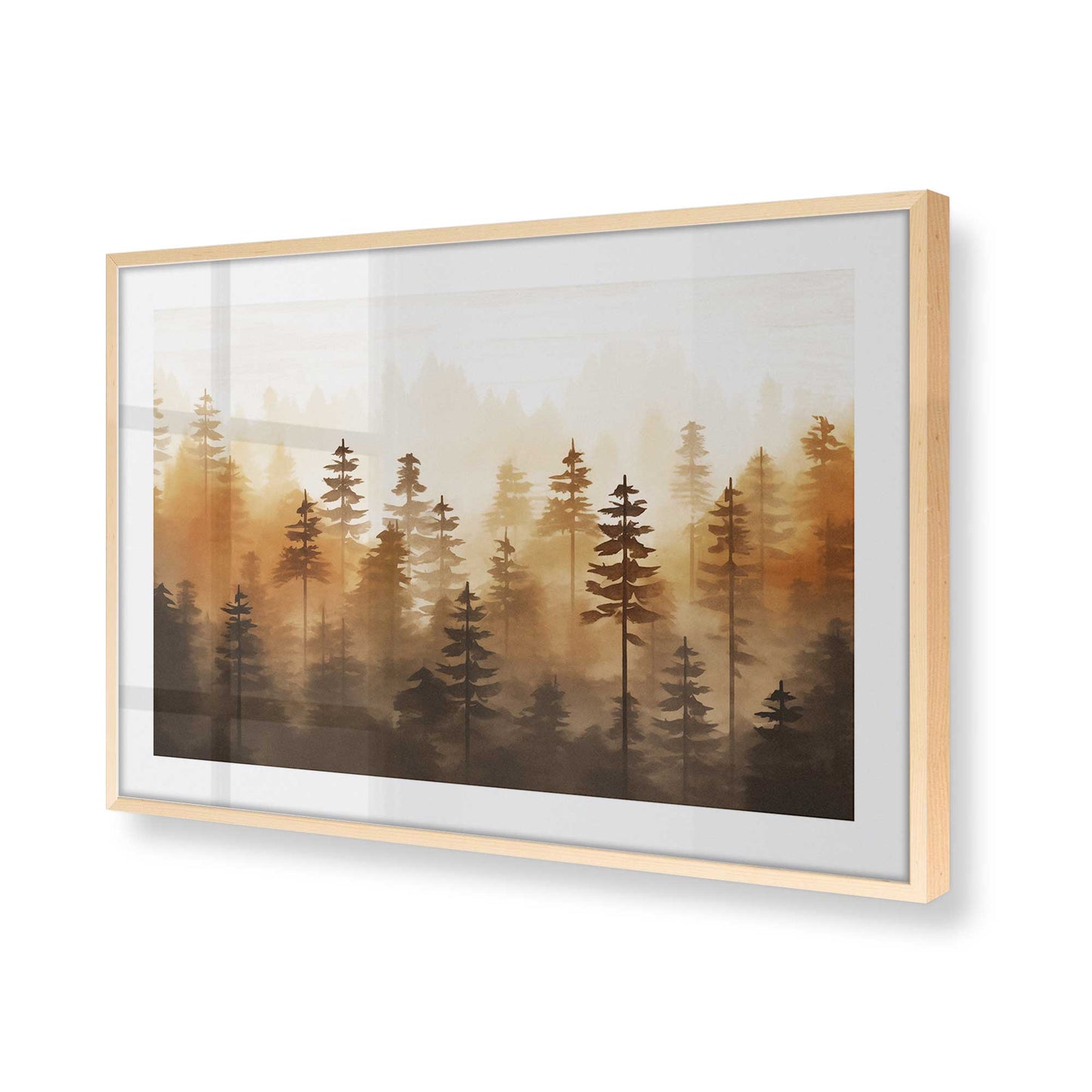 [Color:Raw Maple], Picture of art in a Raw Maple frame of the corner