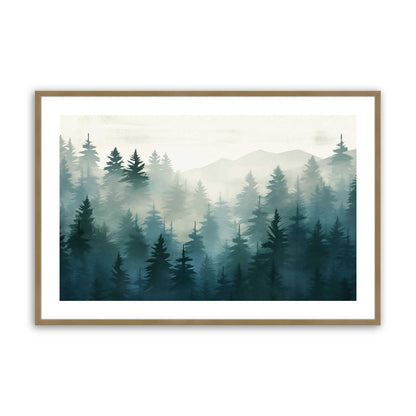 [Color:Brushed Gold], Picture of art in a Brushed Gold frame