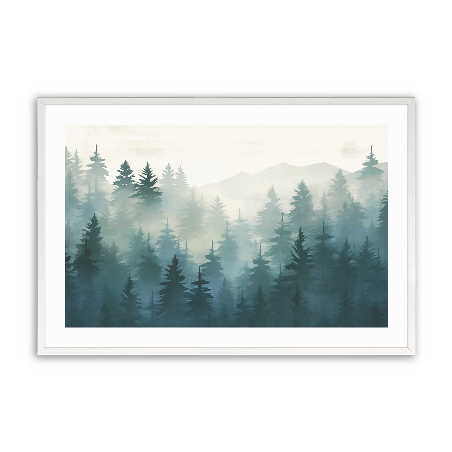 [Color:Opaque White], Picture of art in a Opaque White frame