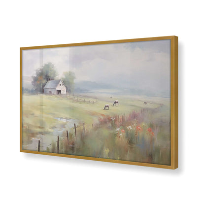[Color:Polished Gold], Picture of art in a Polished Gold frame of the corner