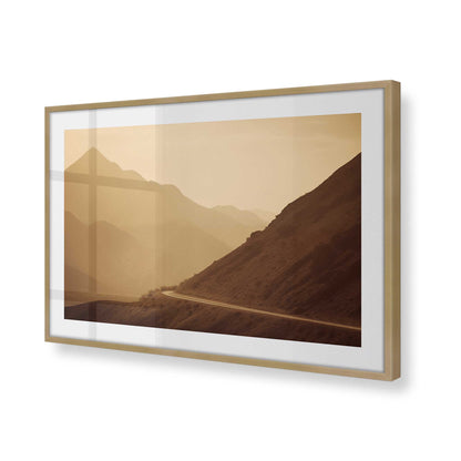 [Color:Brushed Gold], Picture of art in a Brushed Gold frame of the corner