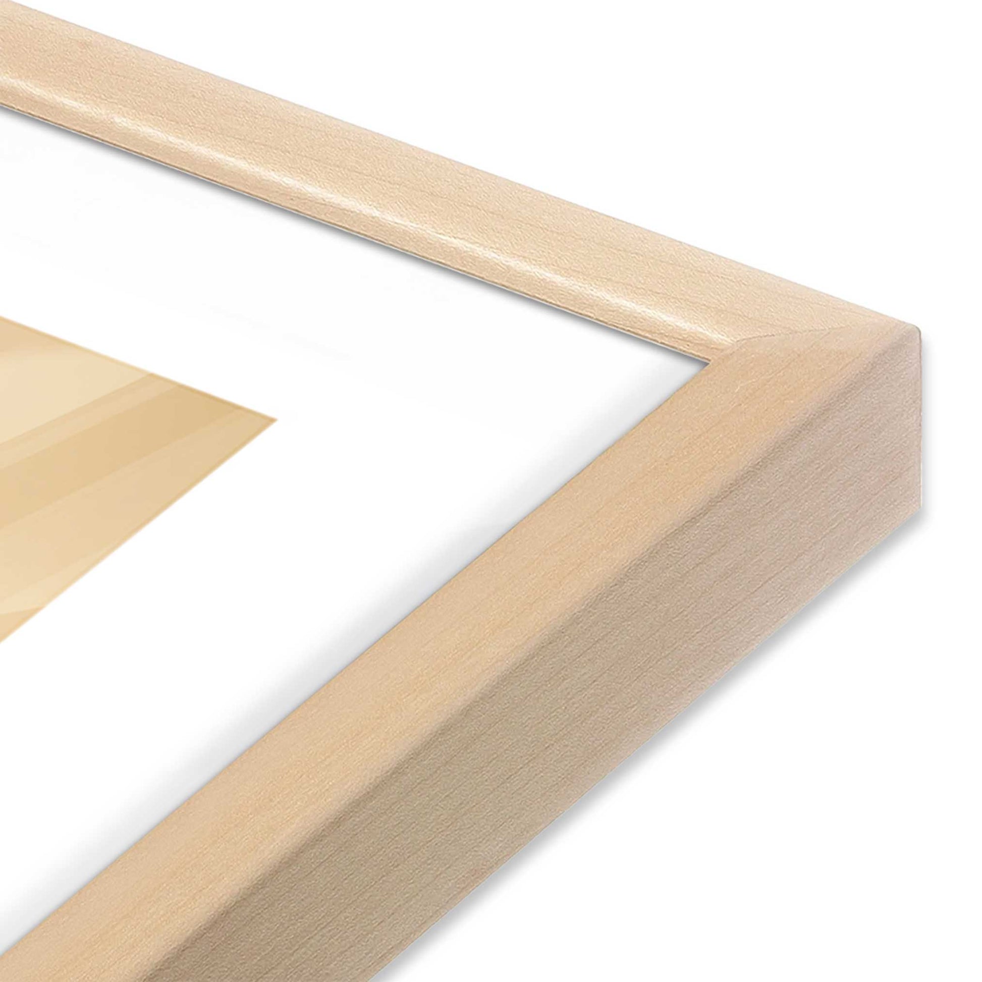 [Color:Raw Maple], Picture of art in a Raw Maple frame at an angle