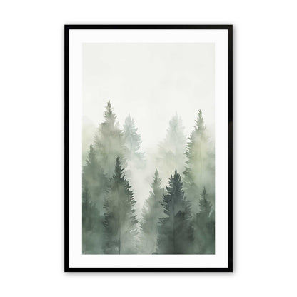 [Color:Satin Black], Picture of art in a Satin Black frame