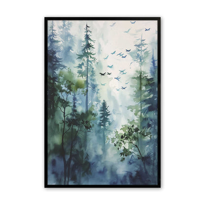 Charming Forest Scene Art Print, Set of 2