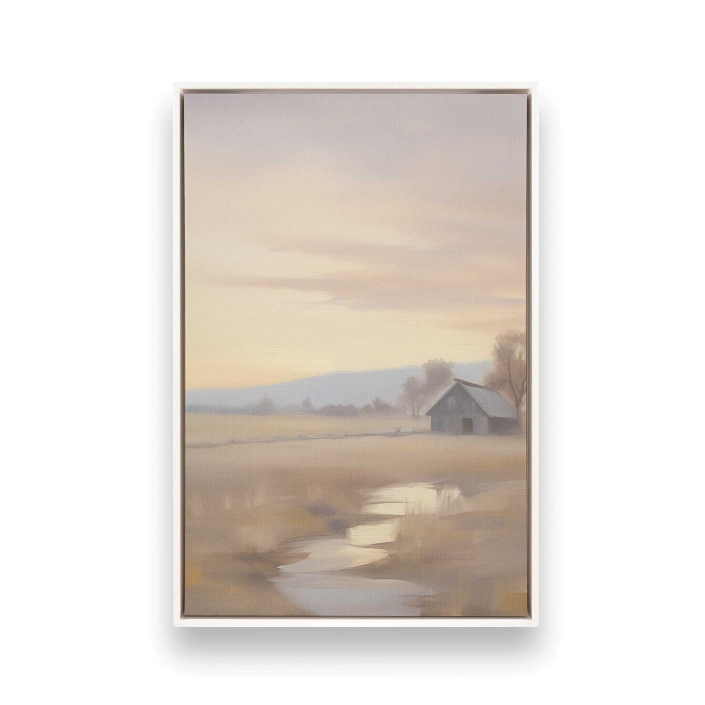 Quiet Country Scenes Canvas Print, Set of 2