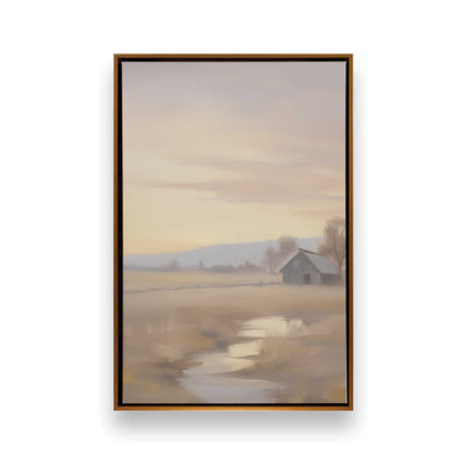 Quiet Country Scenes Canvas Print, Set of 2