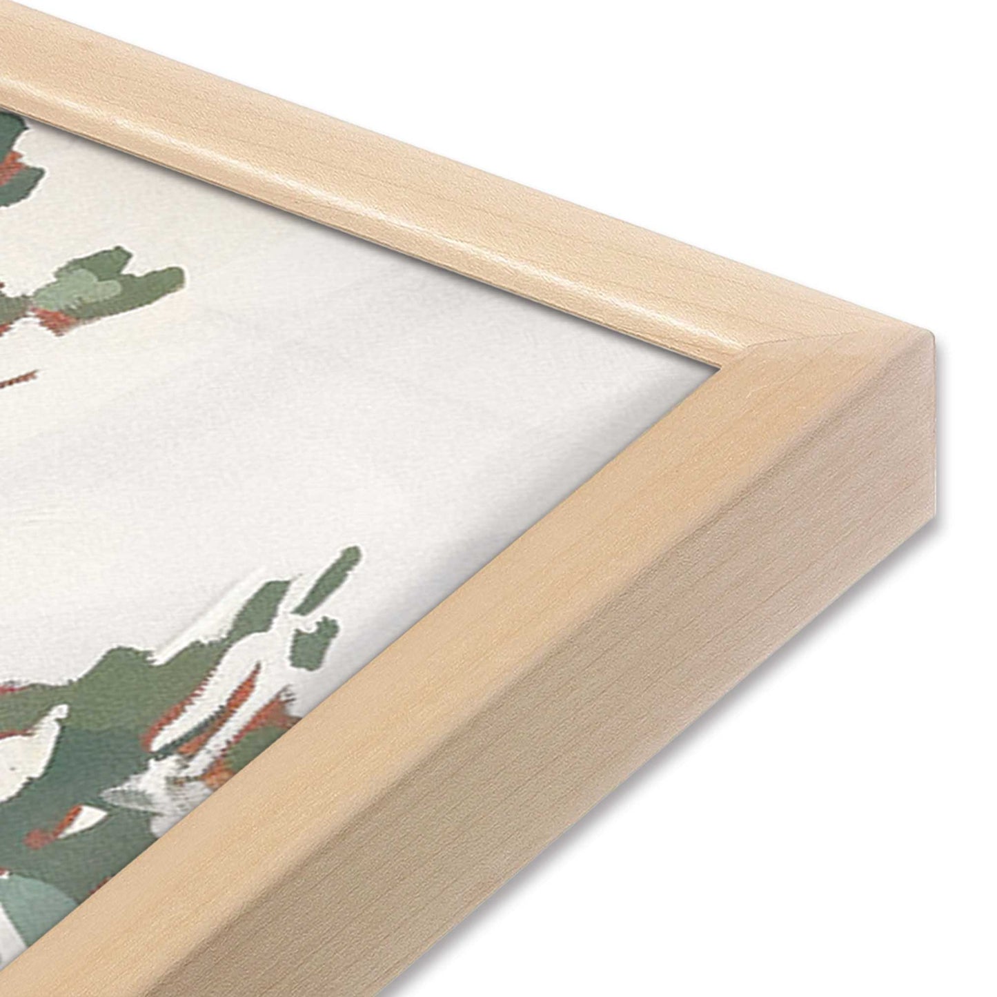 [Color:Raw Maple], Picture of art in a Raw Maple frame at an angle