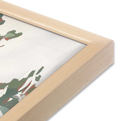 [Color:Raw Maple], Picture of art in a Raw Maple frame at an angle
