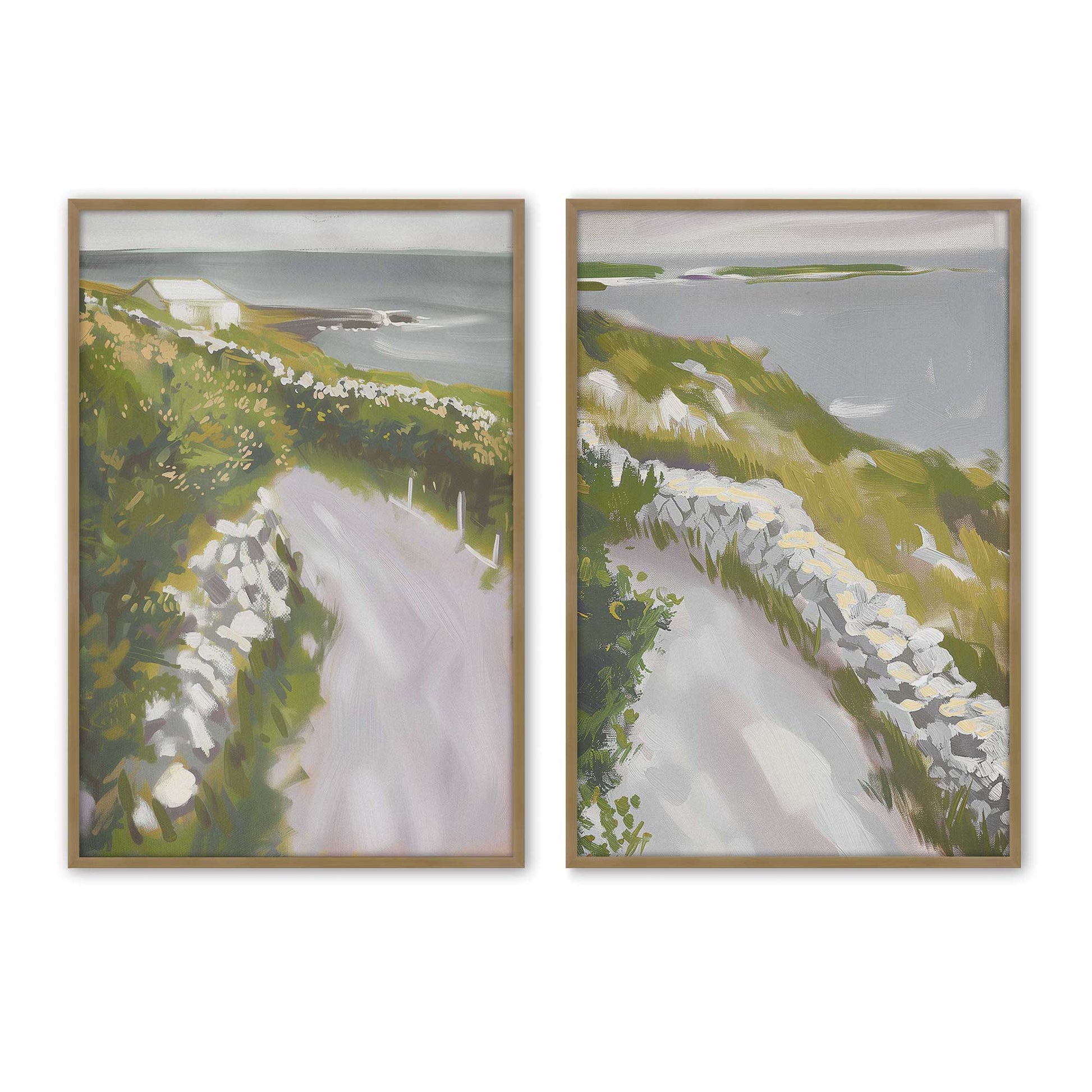 [Color:Brushed Gold], Picture of art in a Brushed Gold frame