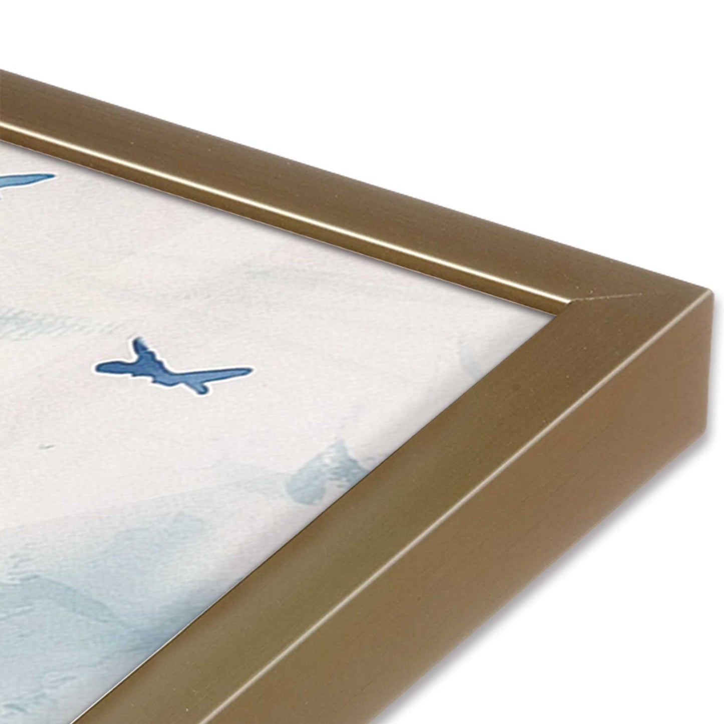 [Color:Brushed Gold], Picture of art in a Brushed Gold frame