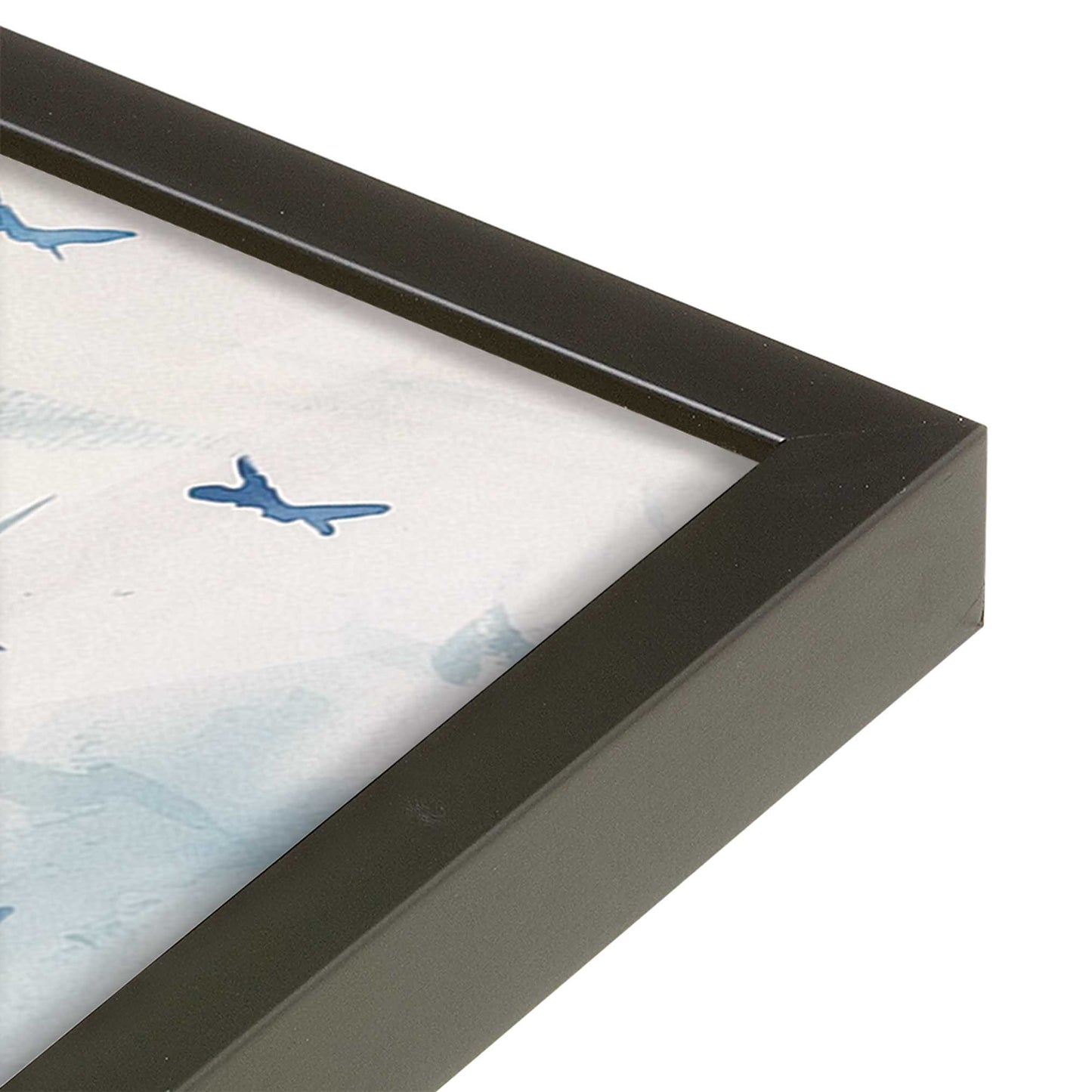 [Color:Satin Black], Picture of art in a Satin Black frame