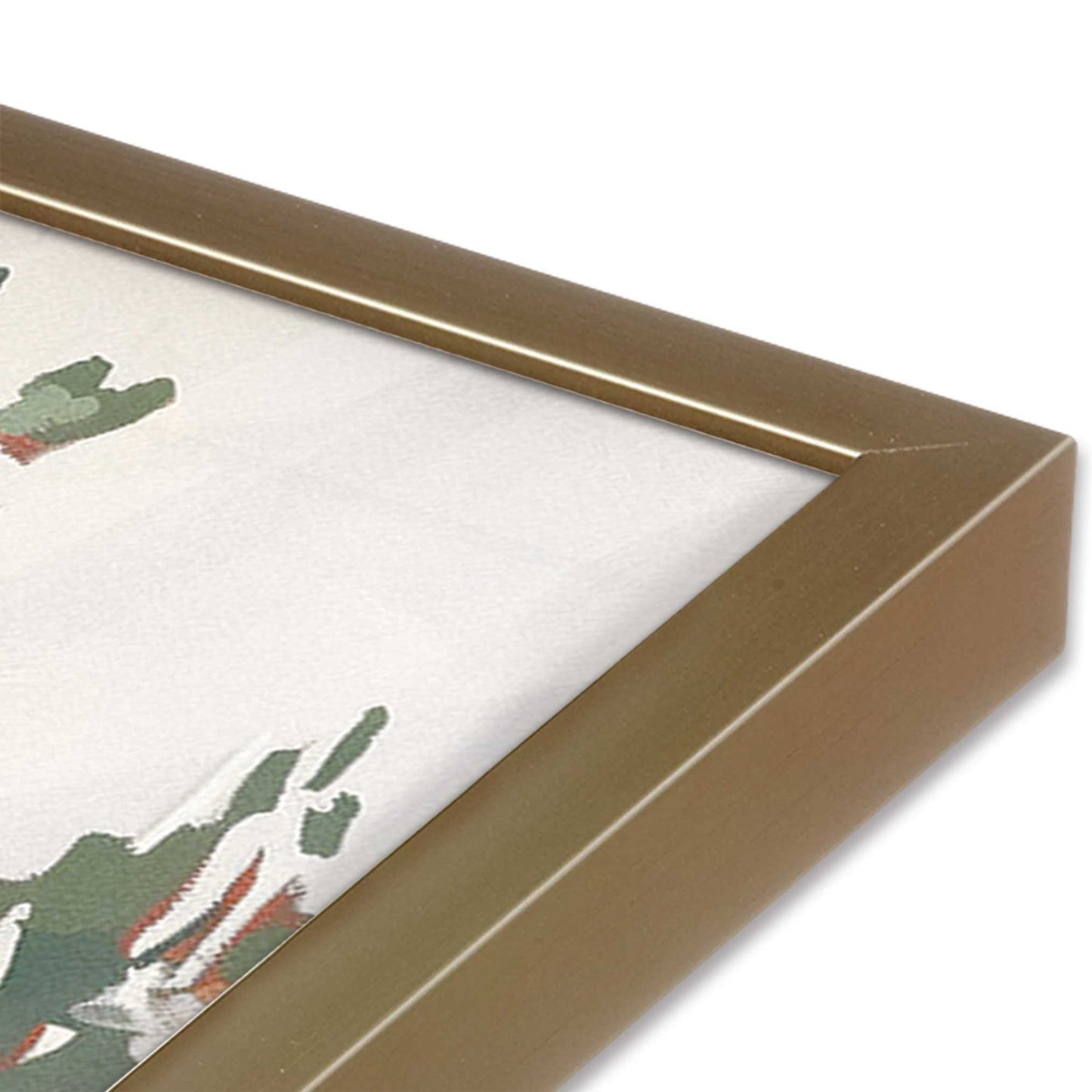 [Color:Brushed Gold], Picture of art in a Brushed Gold frame