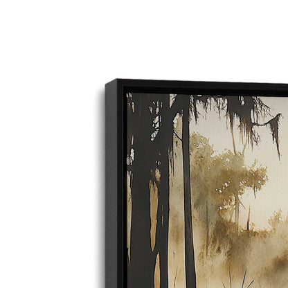 [Color:Satin Black], Picture of art in a Satin Black frame at an angle