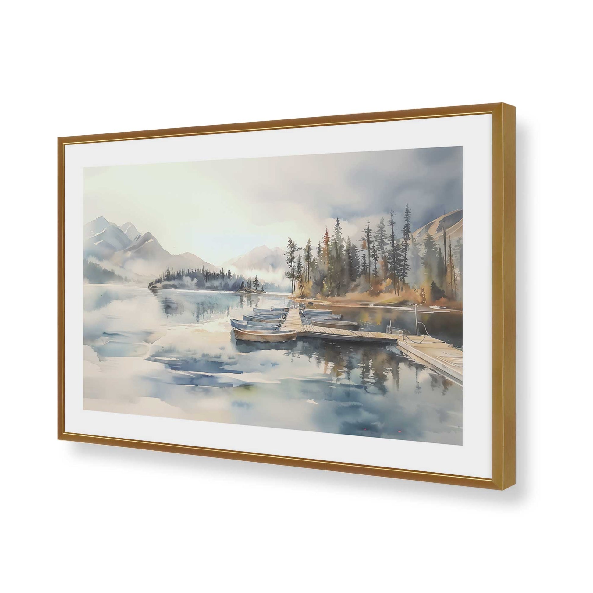 [Color:Polished Gold], Picture of art in a Polished Gold frame of the corner