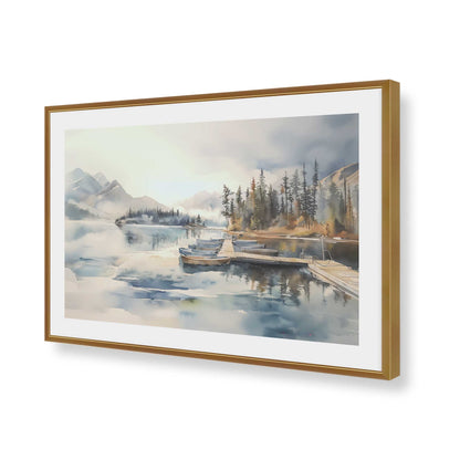 [Color:Polished Gold], Picture of art in a Polished Gold frame of the corner