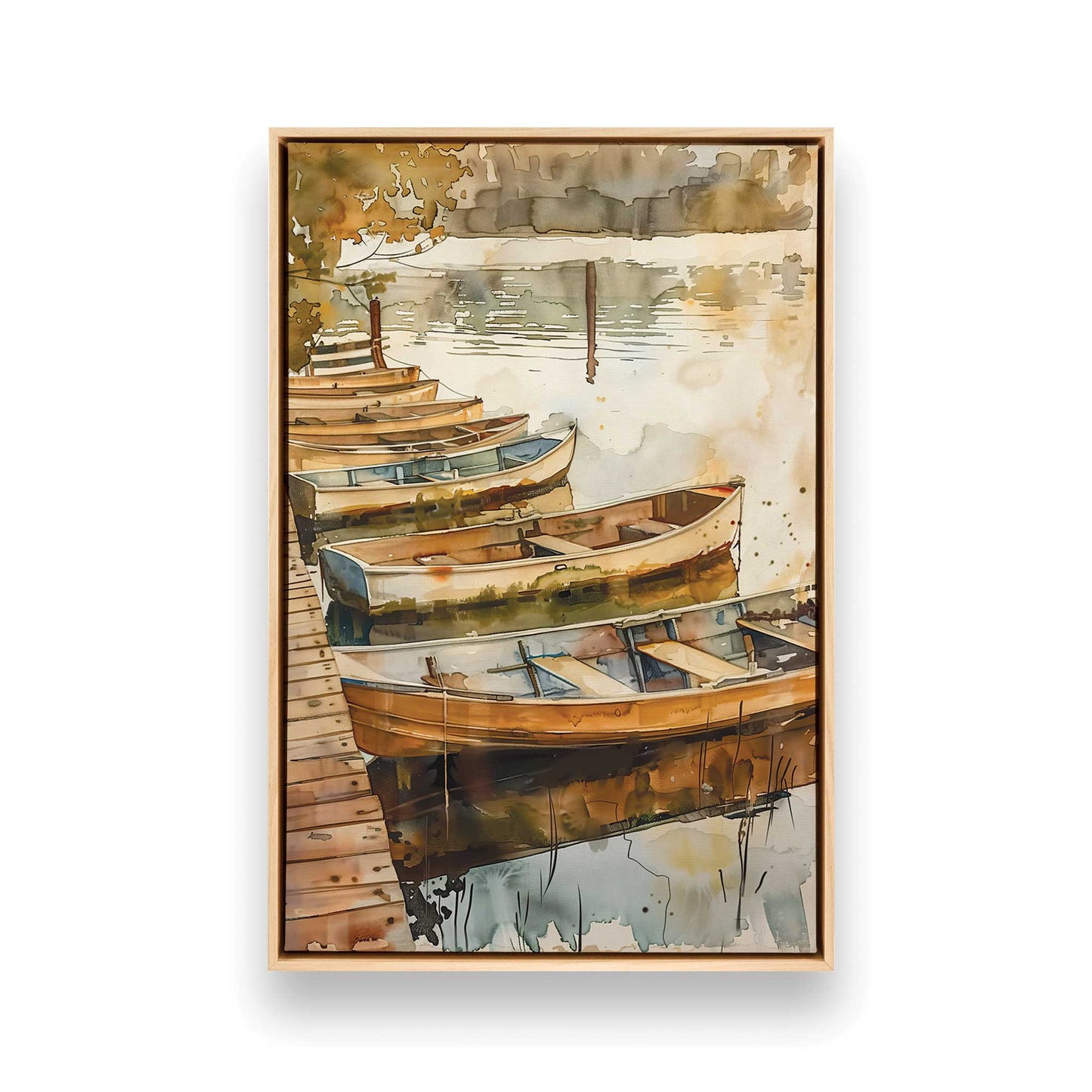 [Color:American Maple], Picture of art in a American Maple frame