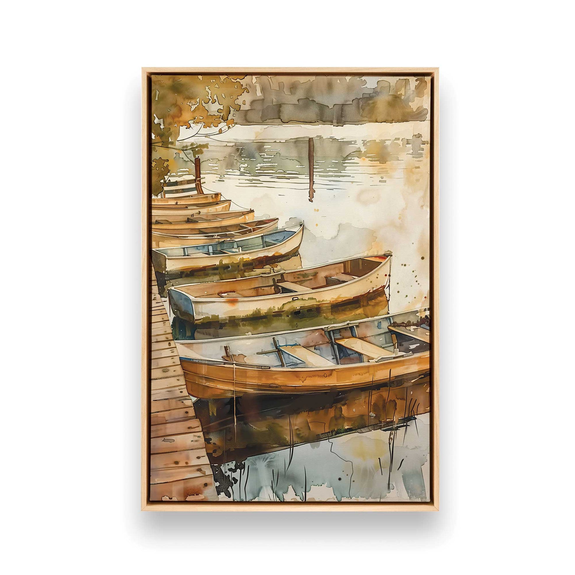 [Color:American Maple], Picture of art in a American Maple frame