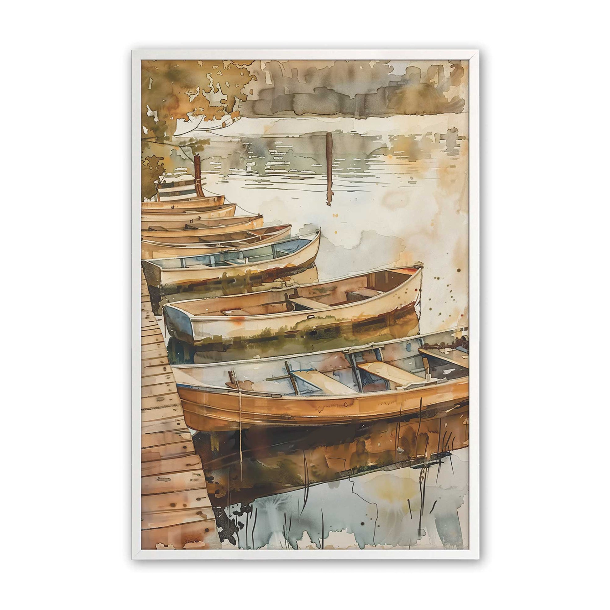[Color:Opaque White], Picture of art in a Opaque White frame