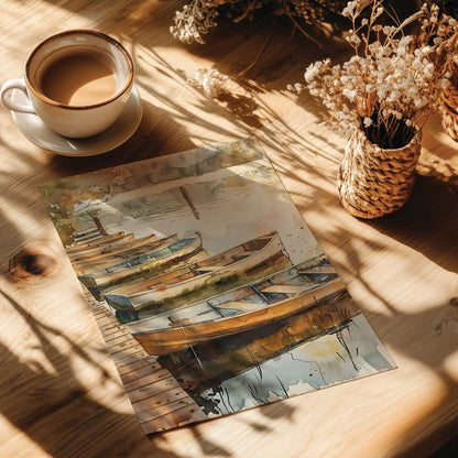 Rowboats at Rest Art Print