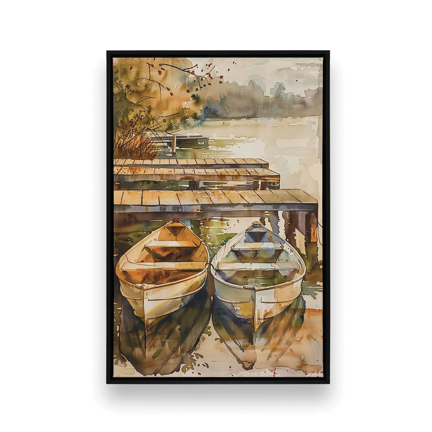 [Color:Satin Black], Picture of art in a Satin Black frame