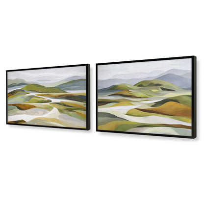 [Color:Satin Black], Picture of art in a Satin Black frame of the corner
