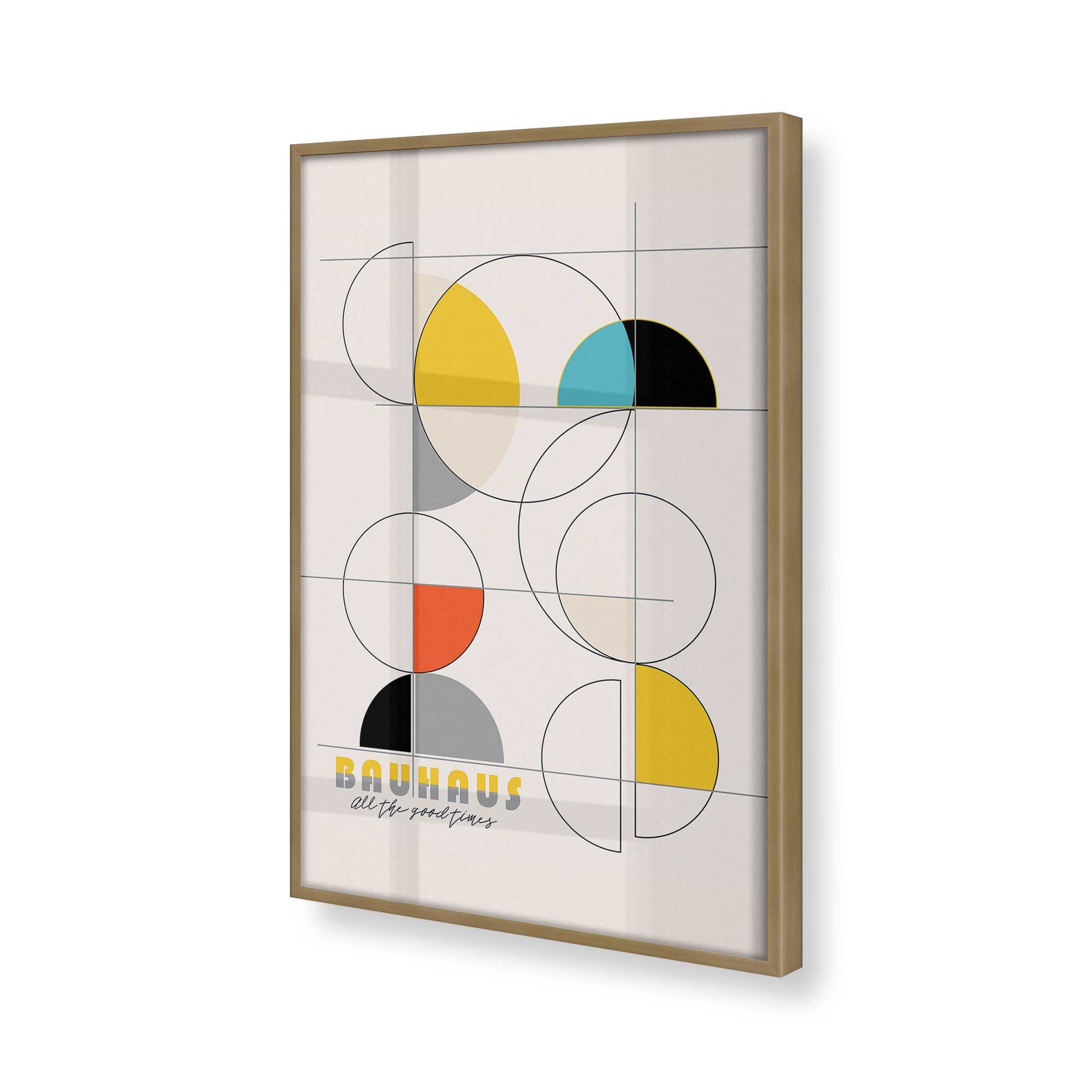 [Color:Brushed Gold], Picture of art in a Brushed Gold frame of the corner