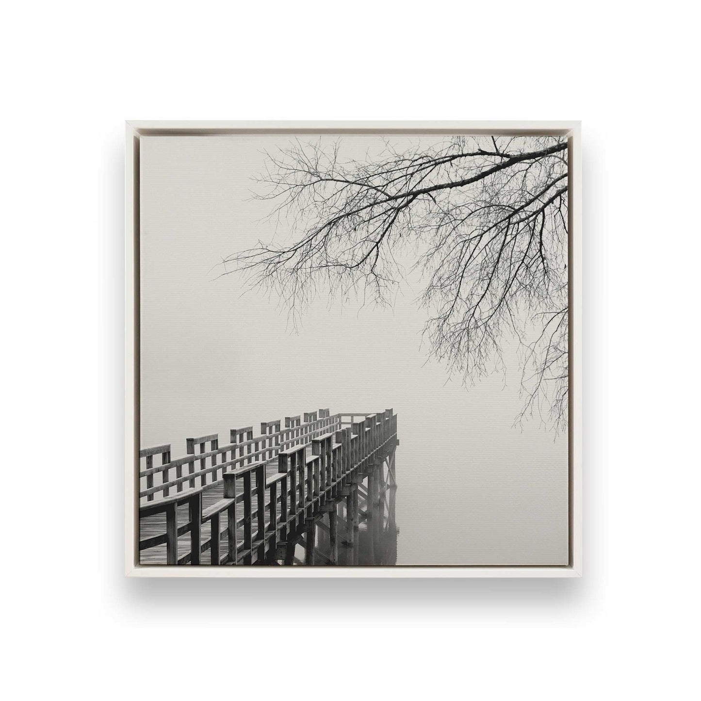 [Color:Opaque White], Picture of art in a White frame