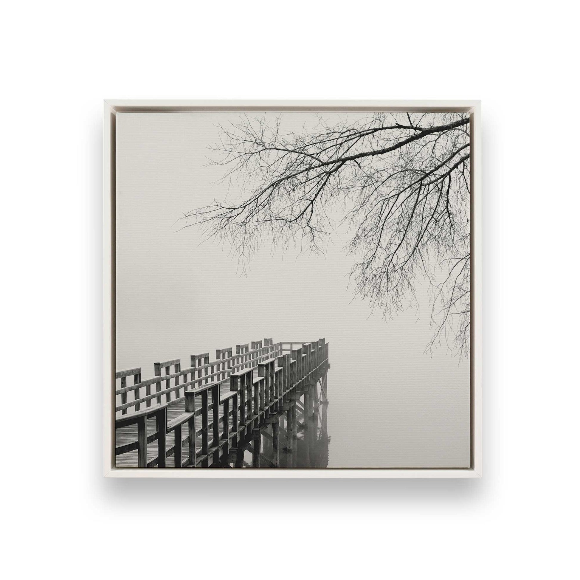[Color:Opaque White], Picture of art in a White frame