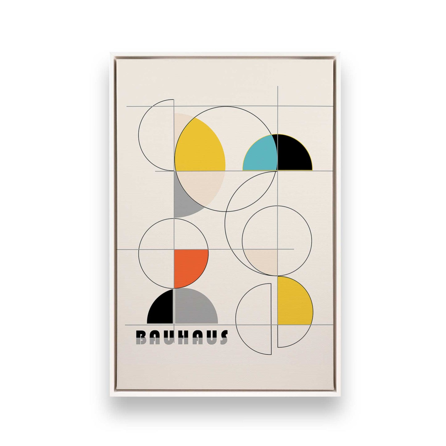 [Color:Opaque White], Picture of art in a White frame