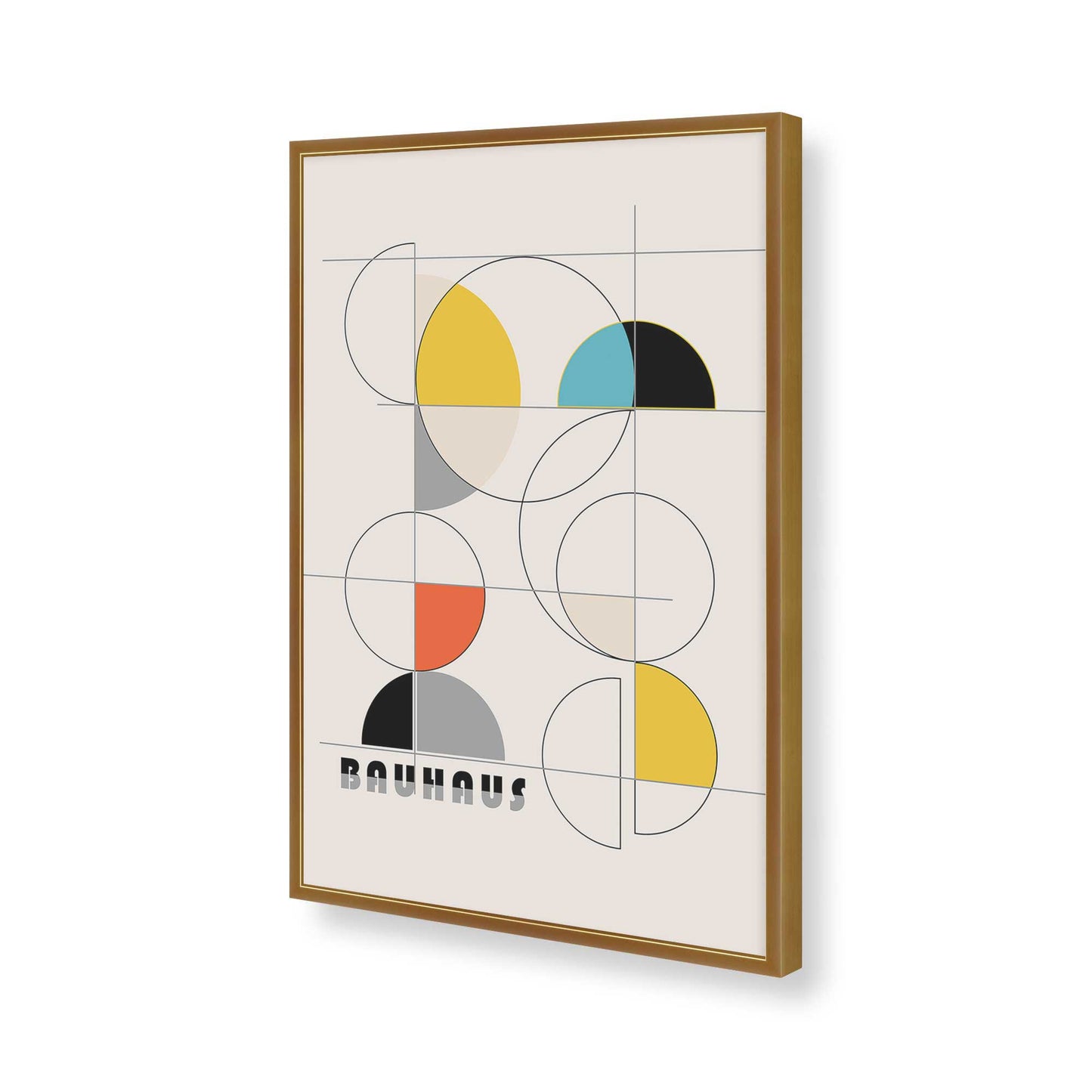 [Color:Polished Gold], Picture of art in a Polished Gold frame of the corner