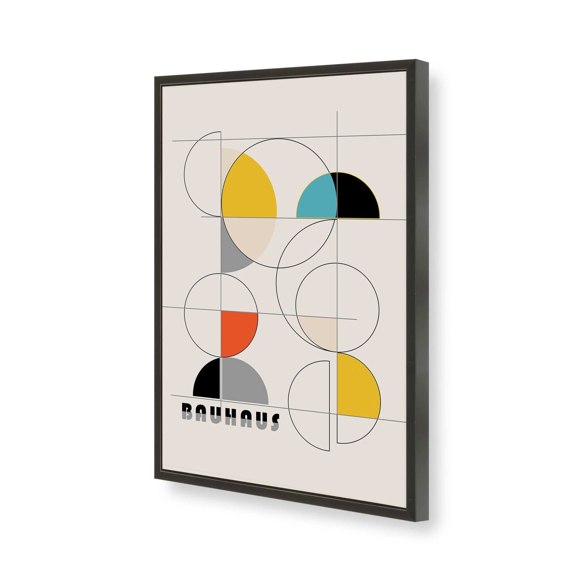 [Color:Satin Black], Picture of art in a Satin Black frame of the corner