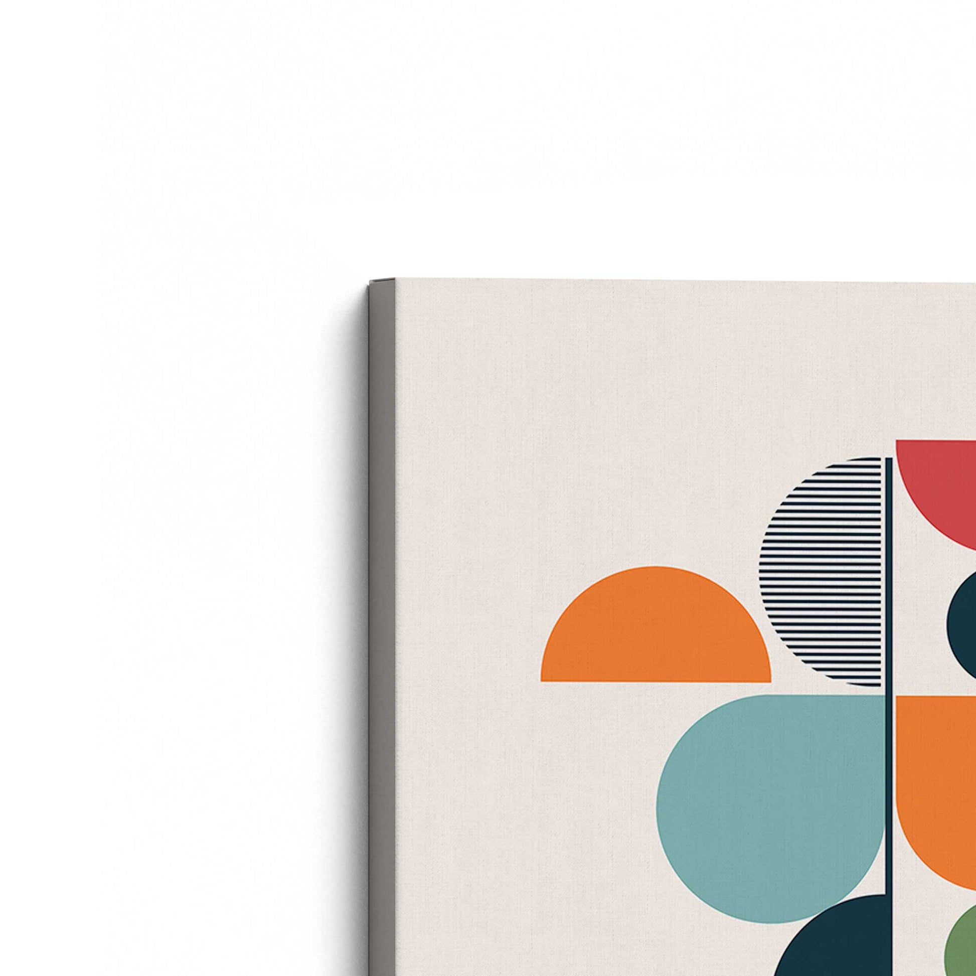 [Color:Stretched Canvas], Picture of the corner of the art