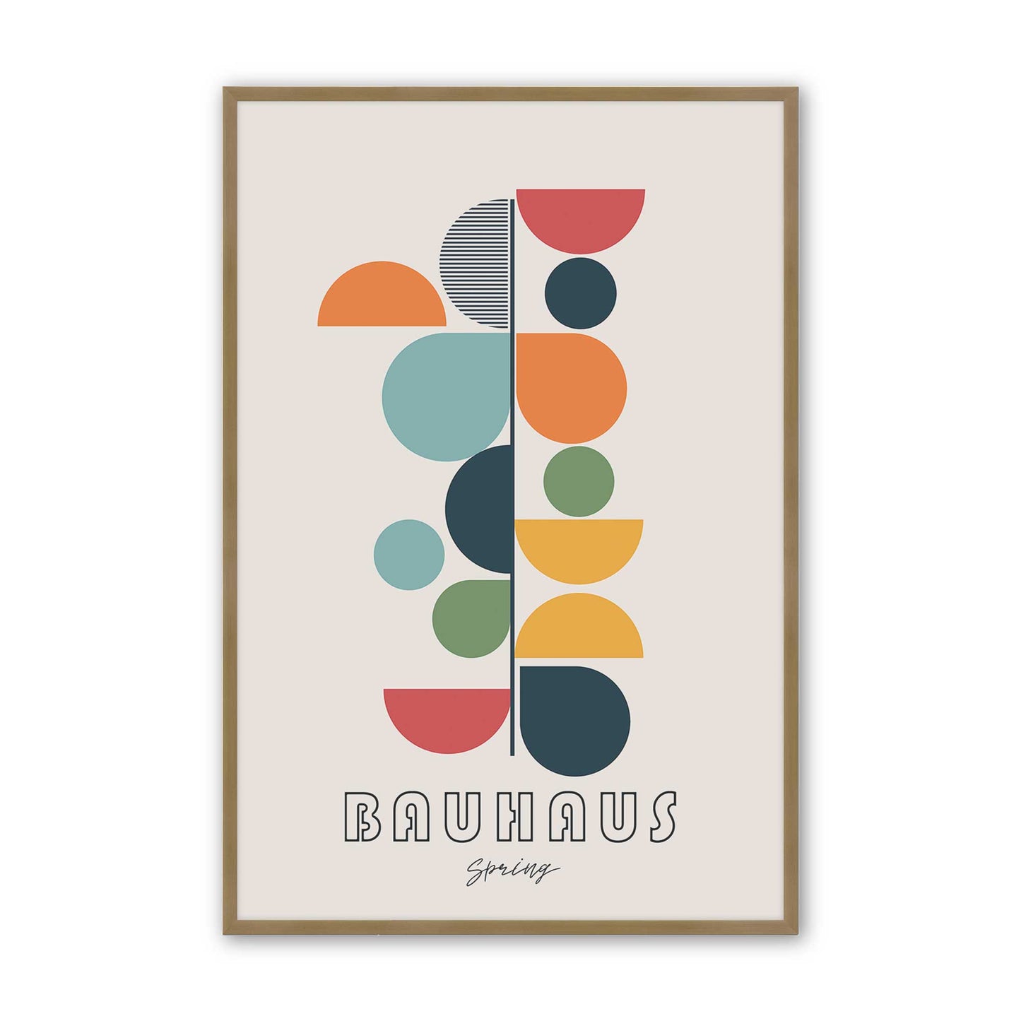 [Color:Brushed Gold], Picture of art in a Brushed Gold frame