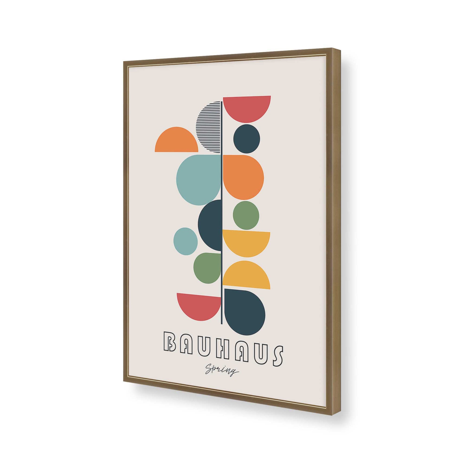 [Color:Brushed Gold], Picture of art in a Brushed Gold frame of the corner