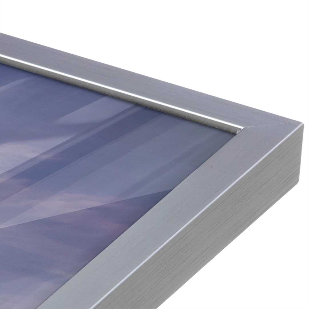 [Color:Polished Chrome], Picture of art in a Polished Chrome frame at an angle