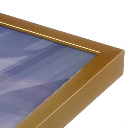 [Color:Polished Gold], Picture of art in a Polished Gold frame at an angle