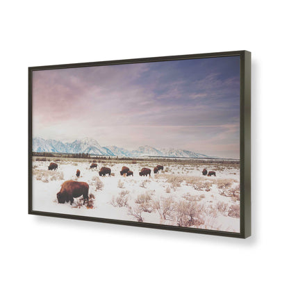 [Color:Satin Black], Picture of art in a Satin Black frame of the corner
