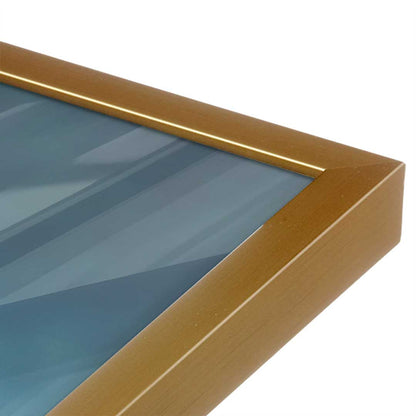 [Color:Polished Gold], Picture of art in a Polished Gold frame at an angle