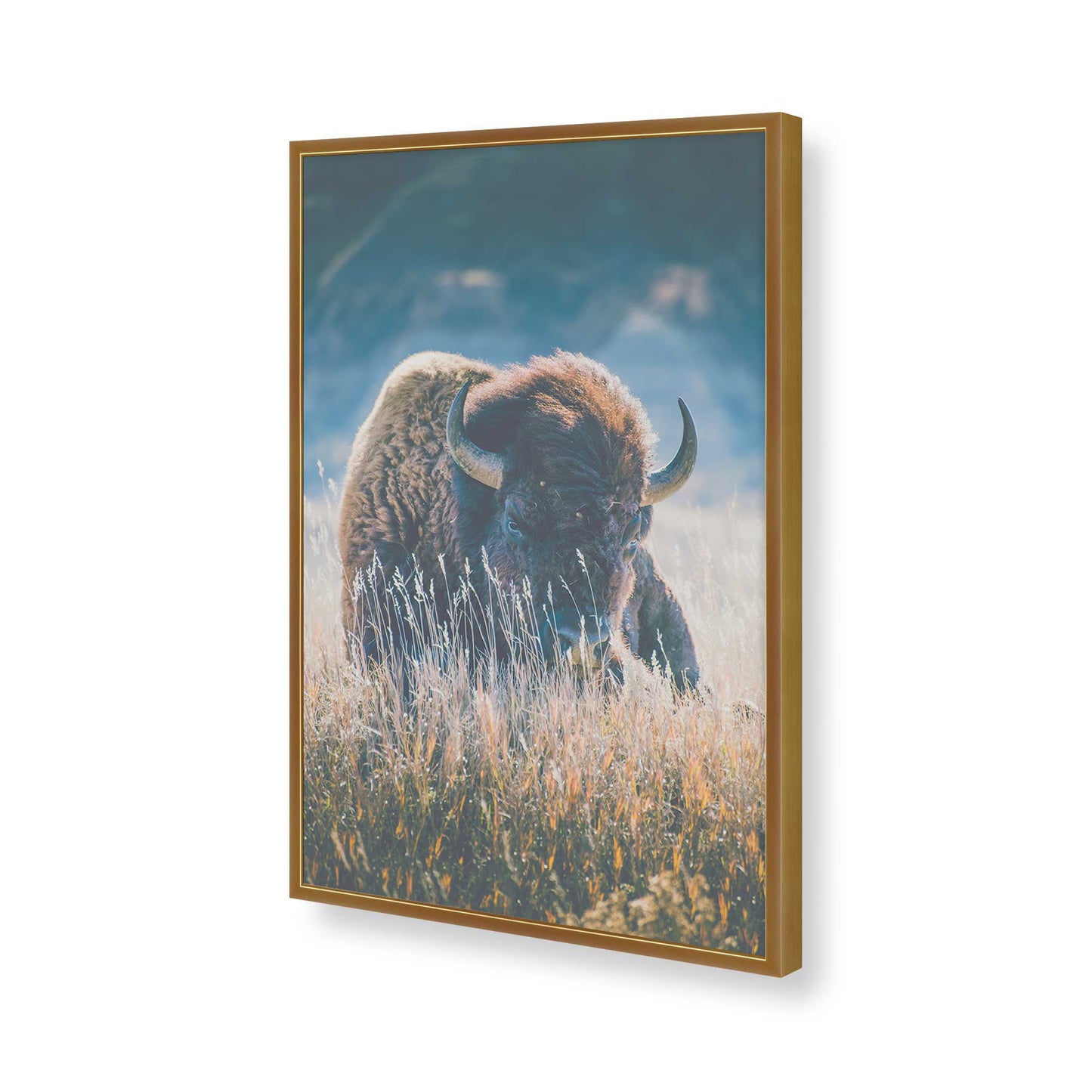 [Color:Polished Gold], Picture of art in a Polished Gold frame of the corner