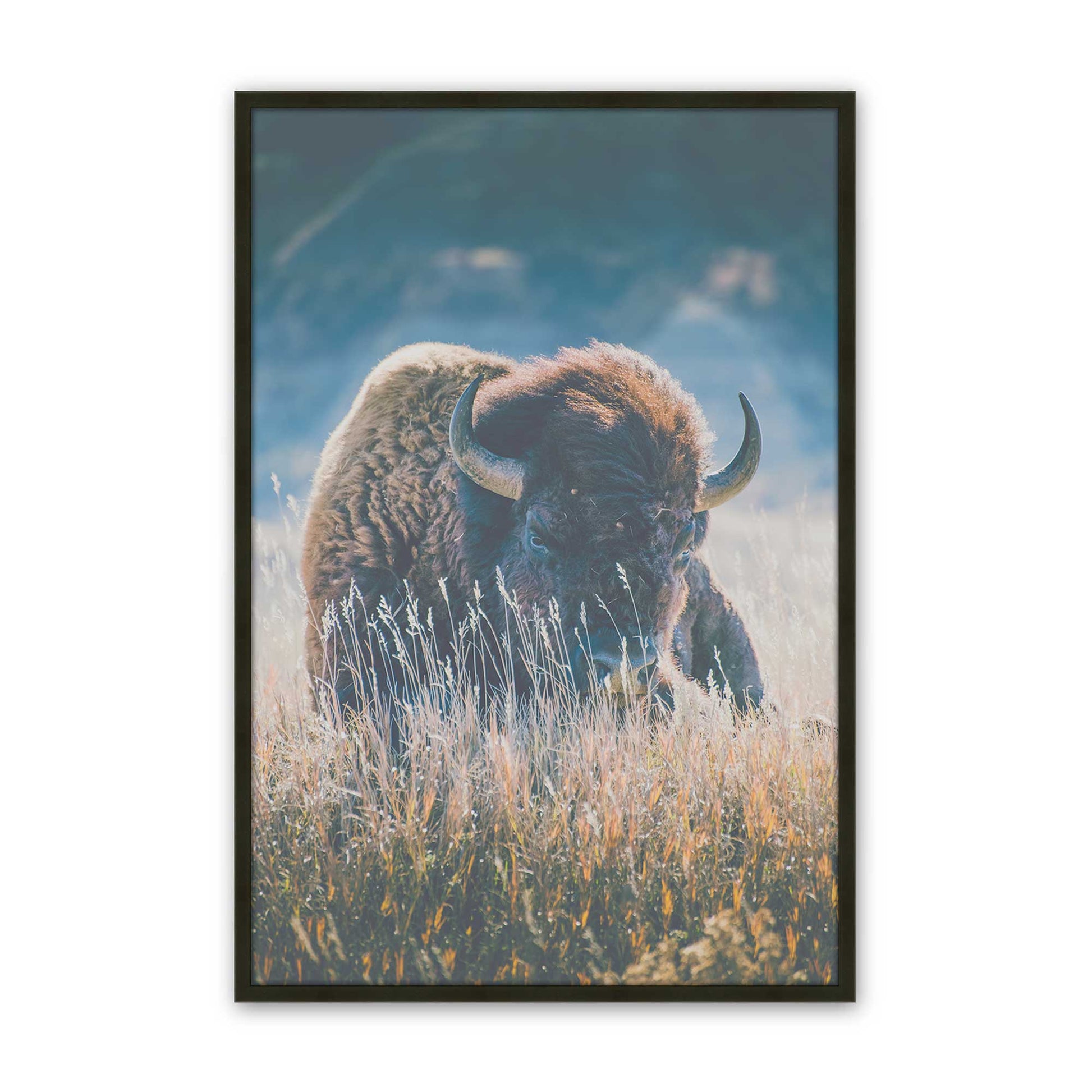 [Color:Satin Black], Picture of art in a Satin Black frame