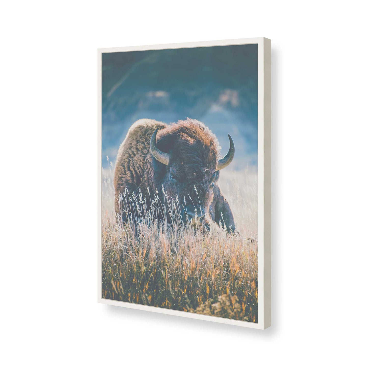 [Color:Opaque White], Picture of art in a Opaque White frame of the corner