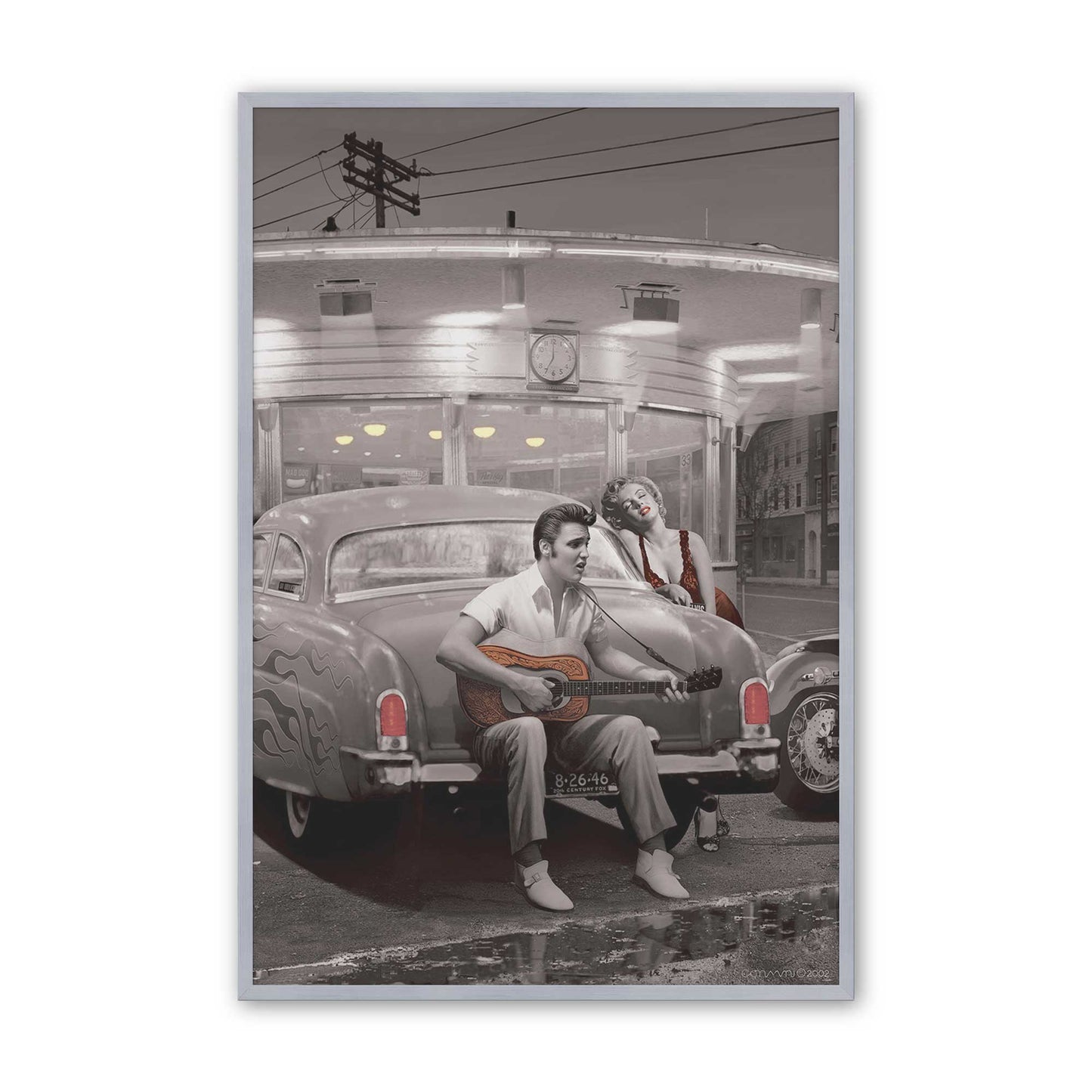 [Color:Polished Chrome], Picture of art in a Polished Chrome frame
