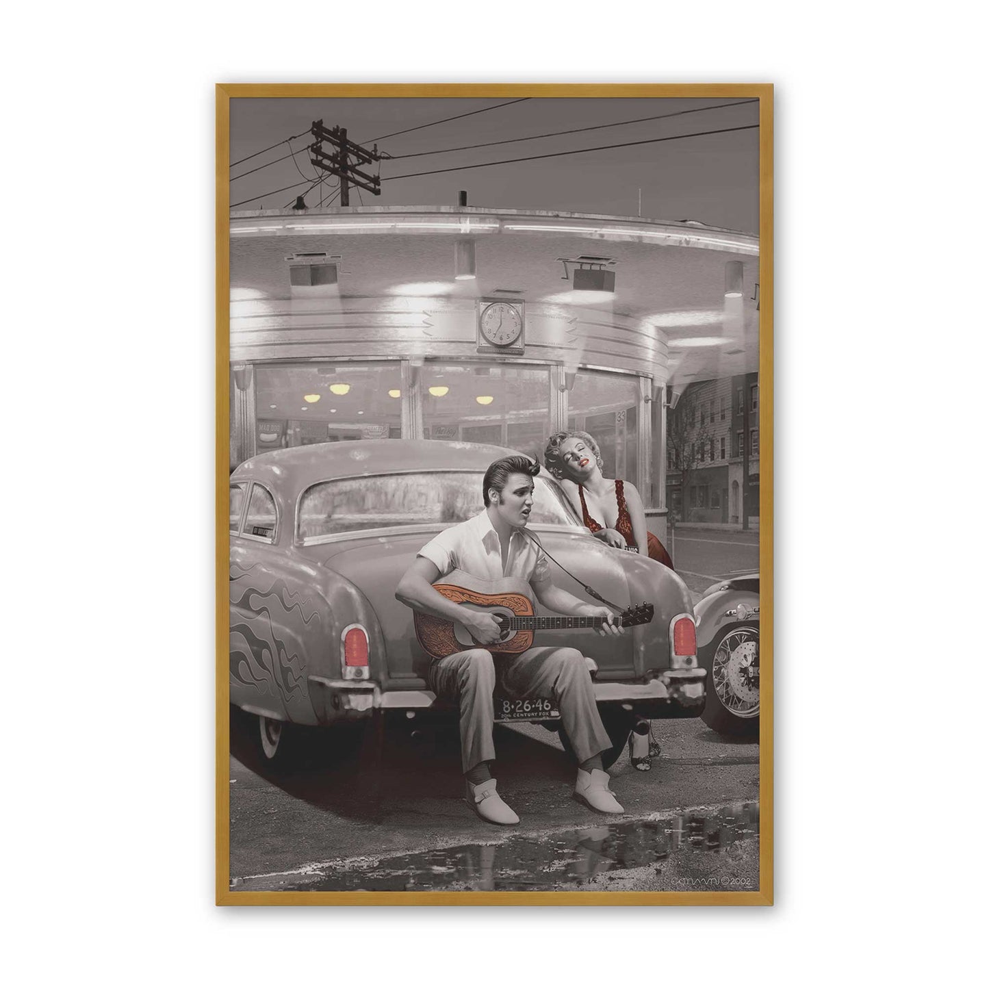 [Color:Polished Gold], Picture of art in a Polished Gold frame