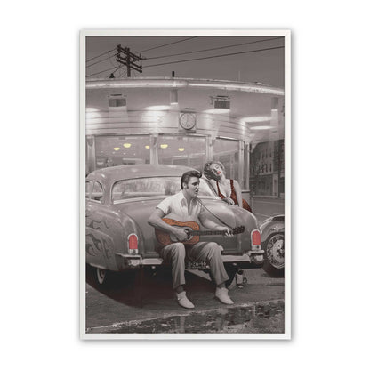 [Color:Opaque White], Picture of art in a Opaque White frame