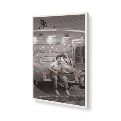 [Color:Opaque White], Picture of art in a Opaque White frame of the corner