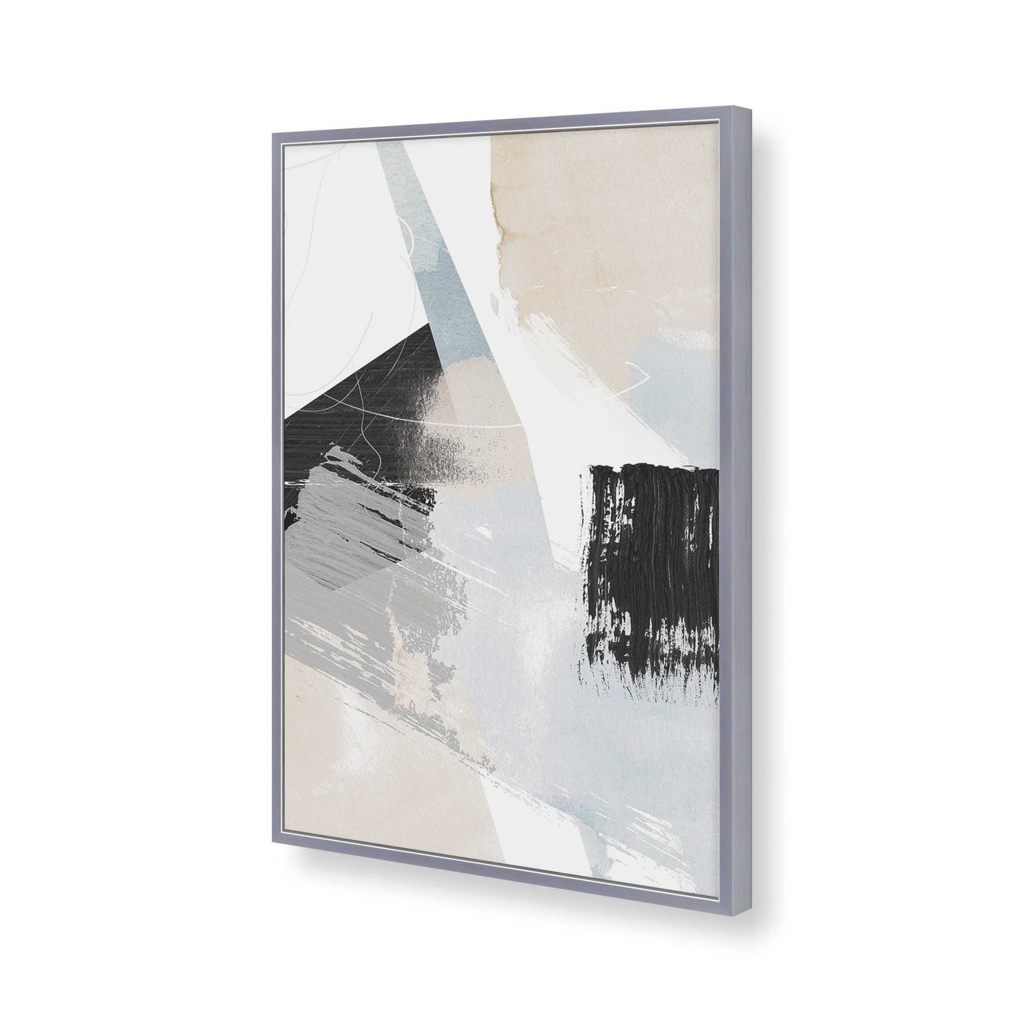 [Color:Polished Chrome], Picture of art in a Polished Chrome frame of the corner