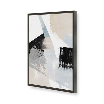 [Color:Satin Black], Picture of art in a Satin Black frame of the corner