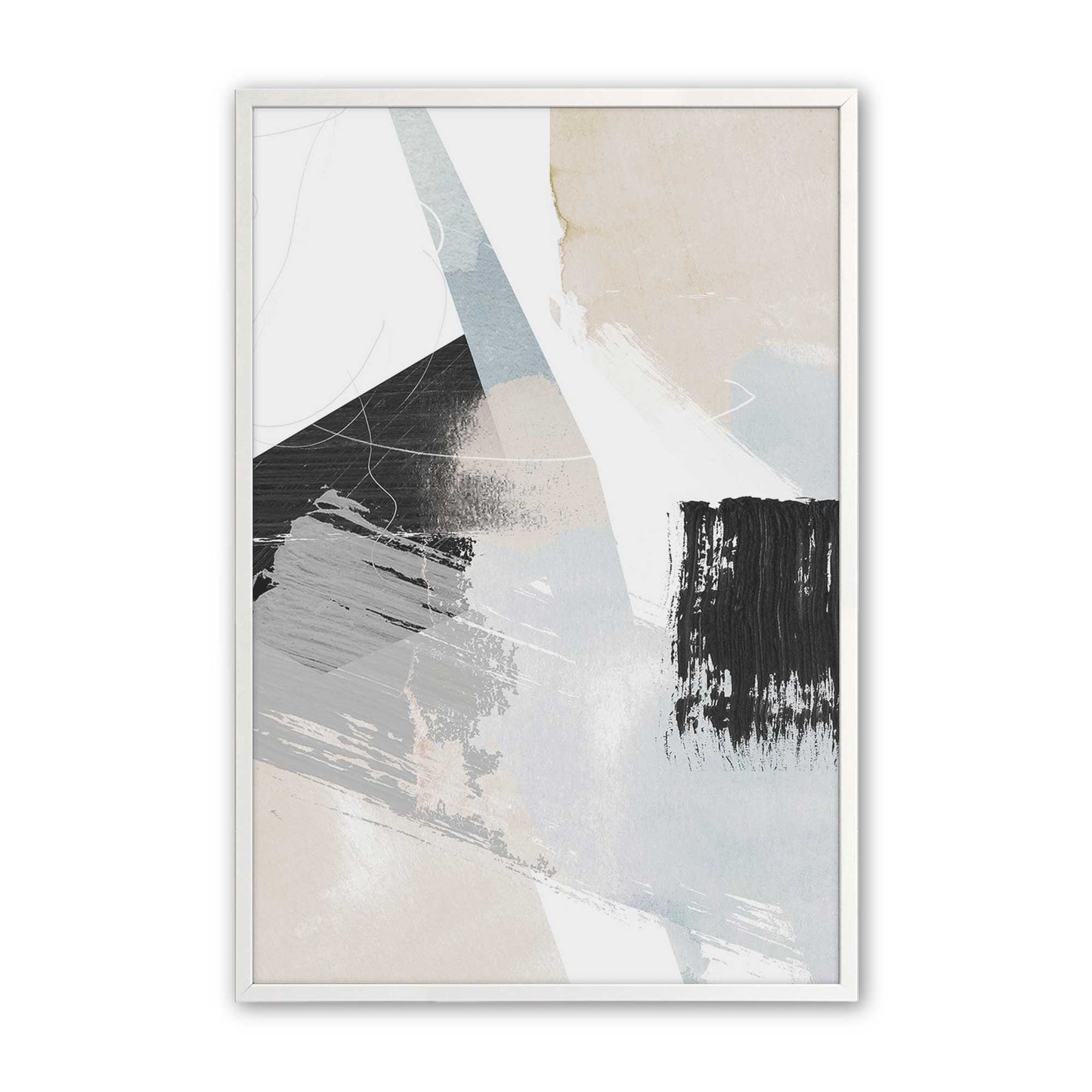 [Color:Opaque White], Picture of art in a Opaque White frame